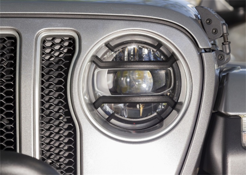 Jeep Gladiator Headlight Guards - Rugged Ridge - Elite - Black - `20-`22